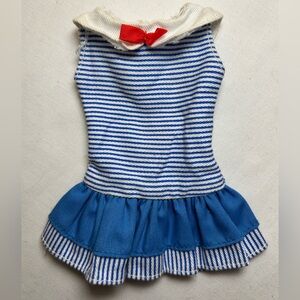 Barbie Dress Outfit- Striped blue Dress -Barbie Yacht Club Fashion # 8013-3
